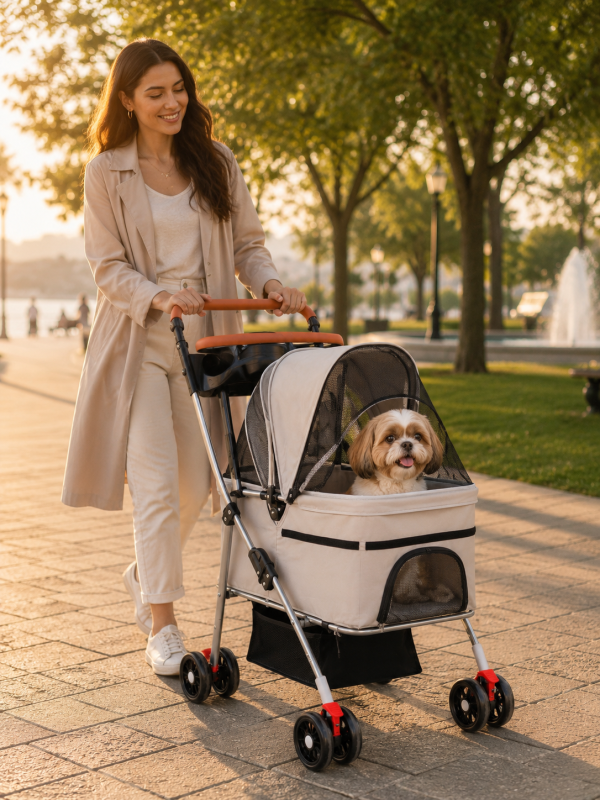 Grand Star Katlanabilir Rolatör İç Hazneli | Köpek Arabası, Tekerlekli Taşıma Arabası ve Alışveriş Arabası
